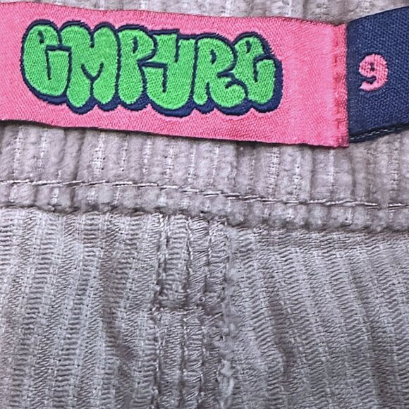 Empyre Tori Corduroy Pants Relaxed Fit Womens Size 9 Lightweight Y2K Skater 90s - Picture 5 of 6